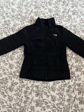 ❄️The North Face Women’s Black Puffer Jacket Full Zip Lightweight Coat S🖤
